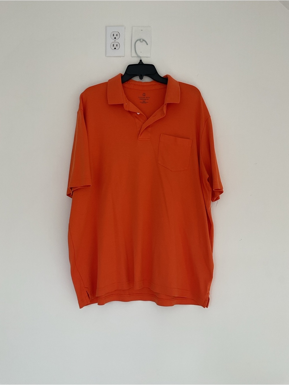 Lands End Orange Polo